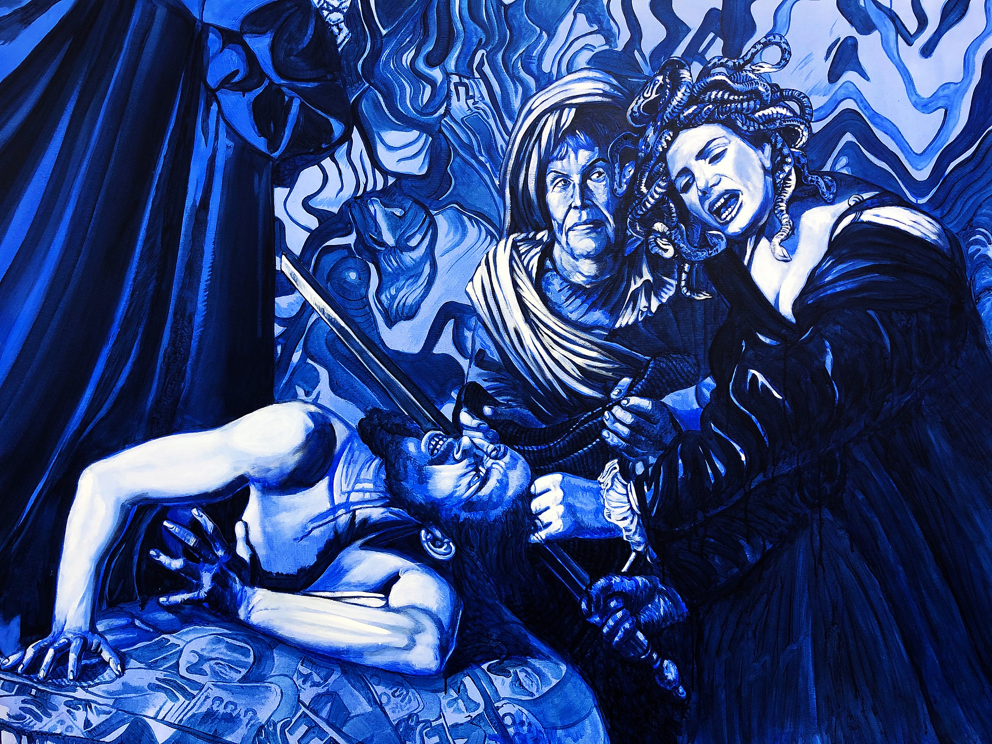 Mikołaj Sobczak-Gorgona-acrylic on canvas-2020-courtesy of the artist and Polana Institute