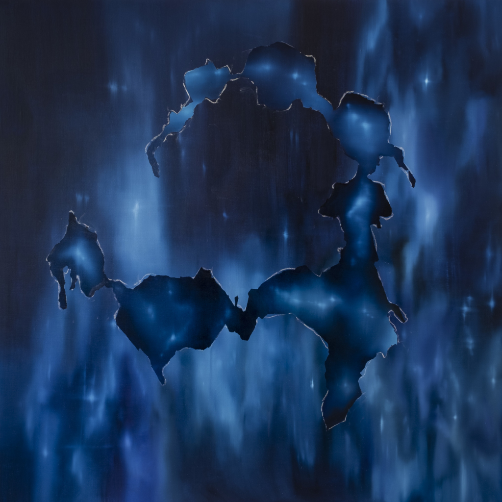 Sleepwalk_to_exctinction_olejnaplotnie_130x130cm_2022