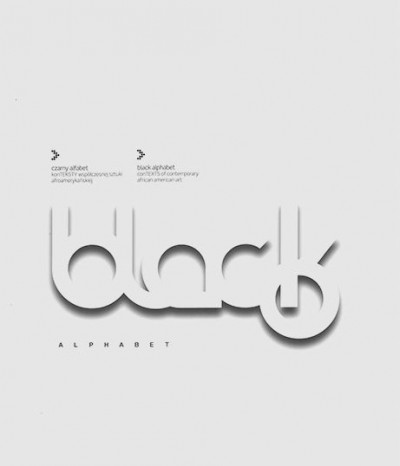 Grafika produktu: Czarny alfabet. Konteksty współczesnej sztuki afroamerykańskiej