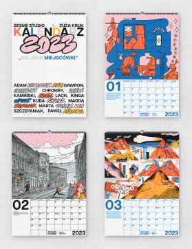 Grafika produktu: Kalendarz Miejskie Miejscówki 2023