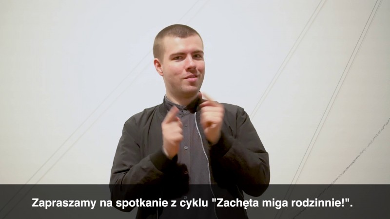 Zachęta Signs! Family workshops (in Polish Sign Language)