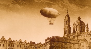 Grafika wydarzenia: Skradziony balon: pokaz filmu towarzyszący wystawie „Podróżnicy”