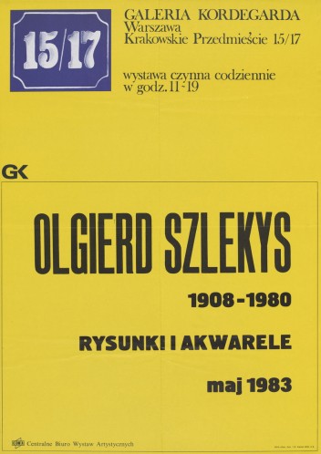 Grafika do wystawy Olgierd Szlekys (1908-1980)                                                                                                                                                                                                            