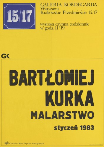 Grafika do wystawy Bartłomiej Kurka                                                                                                                                                                                                                                   