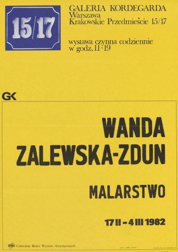 Grafika do wystawy Wanda Zalewska-Zdun                                                                                                                                                                                                                               