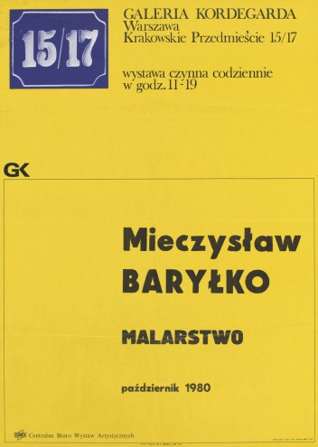 Grafika do wystawy Mieczysław Baryłko                                                                                                                                                                                                                                 