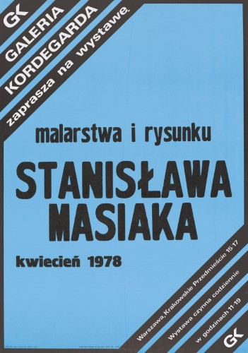 Grafika do wystawy Stanisław Masiak                                                                                                                                                                                                                         