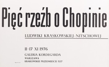 Grafika do wystawy Ludwika Nitschowa                                                                                                                                                                                                 