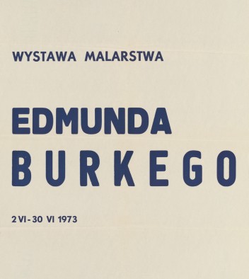 Grafika do wystawy Edmund Burke                                                                                                                                                                                                                                       