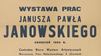 Grafika do wystawy Janusz Paweł Janowski