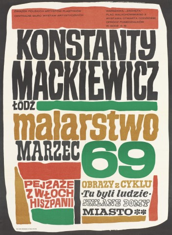 Grafika do wystawy Konstanty Mackiewicz
