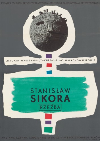 Grafika do wystawy Stanisław Sikora, rzeźba