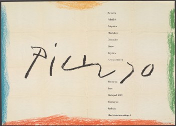 Grafika do wystawy Pablo Picasso, wystawa z kolekcji Daniela Henry Kahnweilera, galeria Louise Leiris, grafika