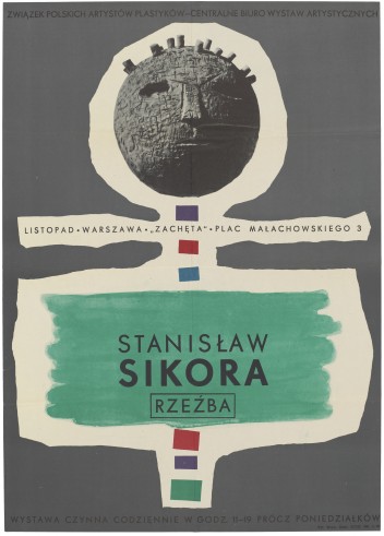 Grafika do wystawy Stanisław Sikora, rzeźba
