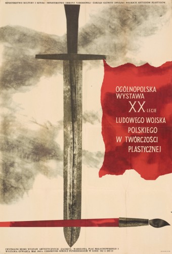 Grafika do wystawy National Exhibition of the 20th Anniversary of the Polish People's Army in the plastic arts