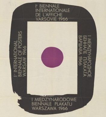 Grafika do wystawy I Międzynarodowe Biennale Plakatu                                                                                                                                                                                                                              