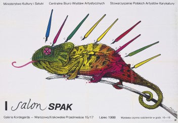 Grafika do wystawy 1st Exhibition of Association of Polish Caricature Artists