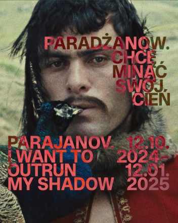 Grafika do wystawy Parajanov. I Want to Outrun My Shadow