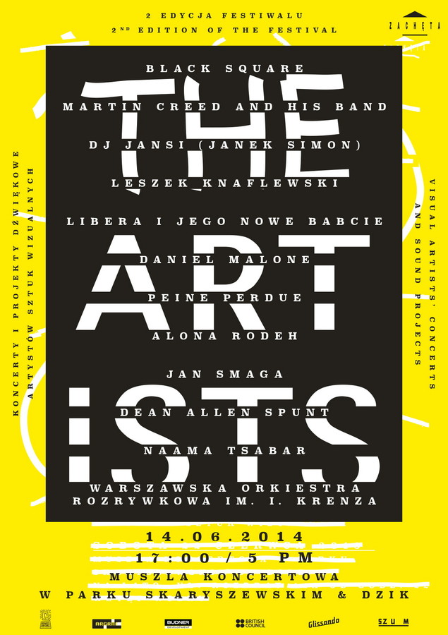 Grafika obiektu: Festival THE ARTISTS. 2nd edition