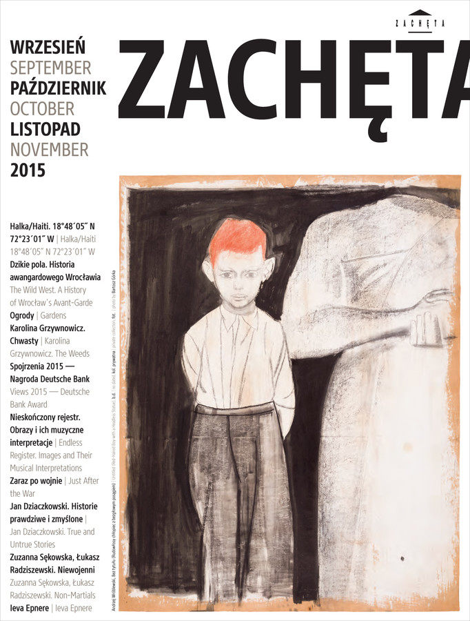Grafika obiektu: Zachęta. September, October, November 2015