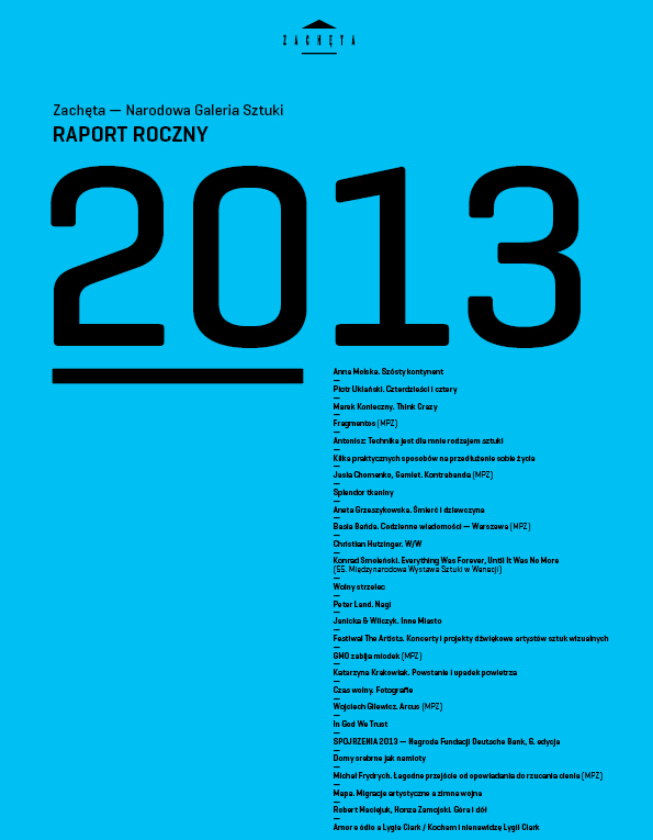 Grafika obiektu: Annual Report 2013 (in Polish)