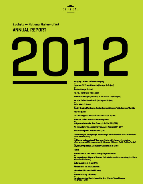 Grafika obiektu: Annual report 2012