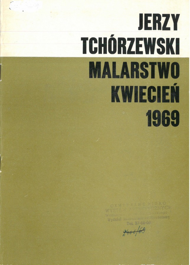 Grafika obiektu: Jerzy Tchórzewski. Malarstwo