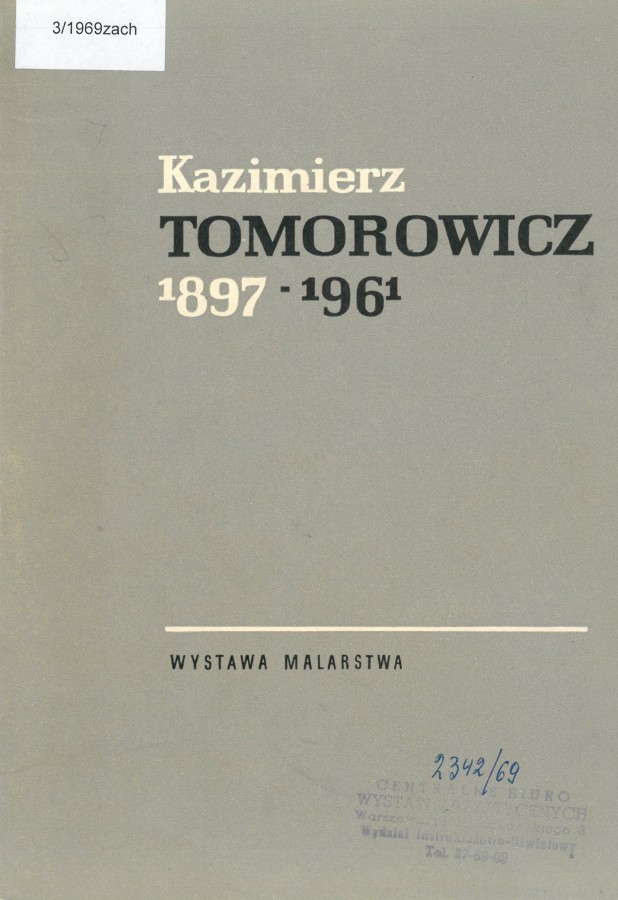 Grafika obiektu: Kazimierz Tomorowicz, wystawa malarstwa