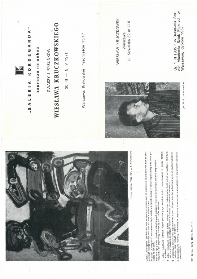 Grafika obiektu: Pokaz gwaszy i rysunków Wiesława Kruczkowskiego