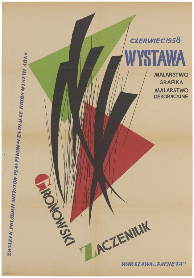 Grafika obiektu: Tadeusz Gronowski, Witold Stefan Zaczeniuk, malarstwo, plakat, malarstwo dekoracyjne, grafika