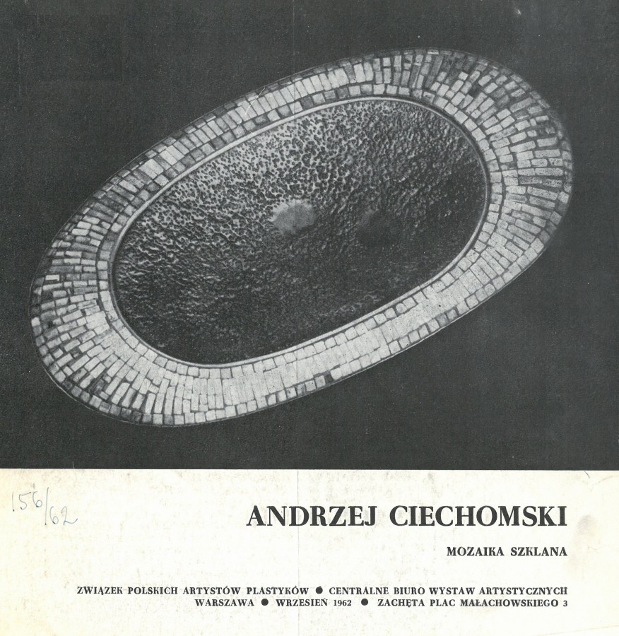 Grafika obiektu: Andrzej Ciechomski. Mozaika szklana