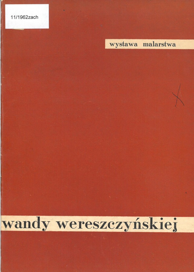 Grafika obiektu: Wystawa malarstwa Wandy Wereszczyńskiej. 25lecie pracy artystycznej