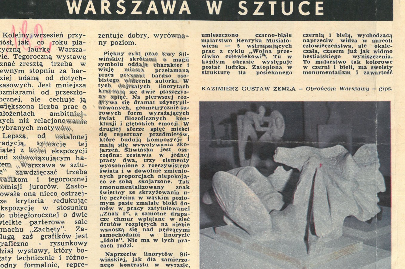 Grafika obiektu: Warsaw depicted in Art