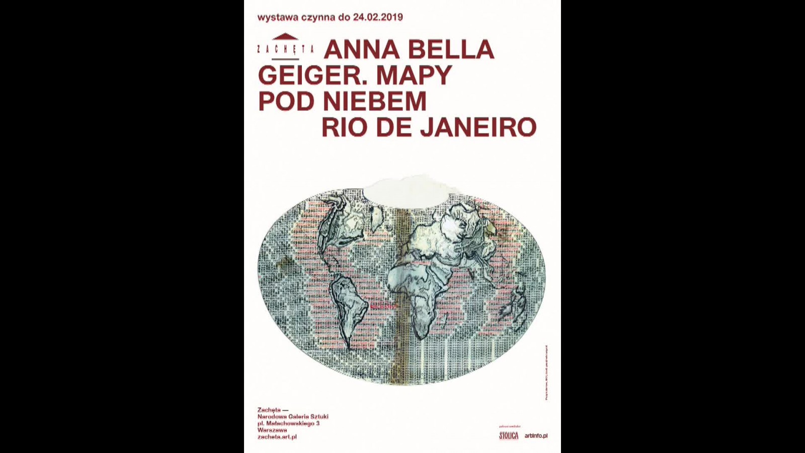 Grafika obiektu: Anna Bella Geiger. Maps under the Sky of Rio de Janeiro