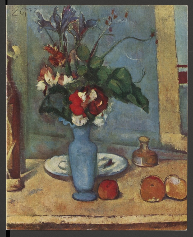 Na całej okładce kolorowa reprodukcja martwej natury Paula Cezanne'a "Błękitny wazon". Wewnątrz: podziękowania, tekst o wystawie oraz spisy prac i czarno-białe reprodukcje, podzielone na dwie grupy. Pierwsza to "Dzieła wielkich mistrzów Salonu Jesiennego",