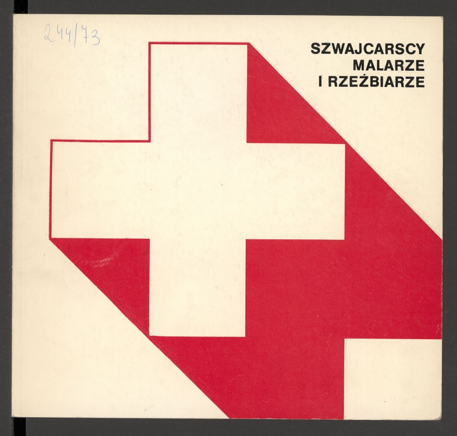 Na okładce, na białym tle, równoramienny biały krzyż - godło Szwajcarii. Wyodrębniony z tła za pomocą skośnej, czerwonej apli, biegnącej od krzyża ku prawemu, dolnemu rogowi broszury oraz za sprawą cienkiego konturu, którym obwiedziono krzyż z przeciwnej s