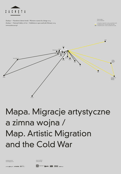 Grafika obiektu: Map. Artistic Migrations and the Cold War