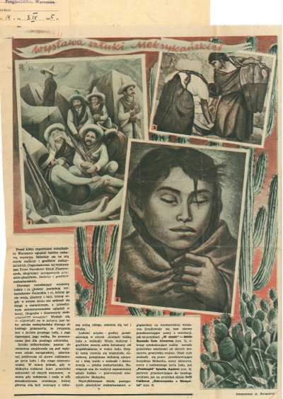 Grafika obiektu: Wystawa sztuki meksykańskiej. Malarstwo współczesne i grafika XVI-XX wieku