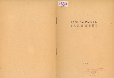 Grafika obiektu: Wystawa prac Janusza Pawła Janowskiego