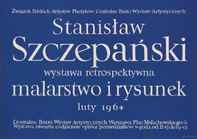 Grafika obiektu: Stanisław Szczepański, wystawa retrospektywna