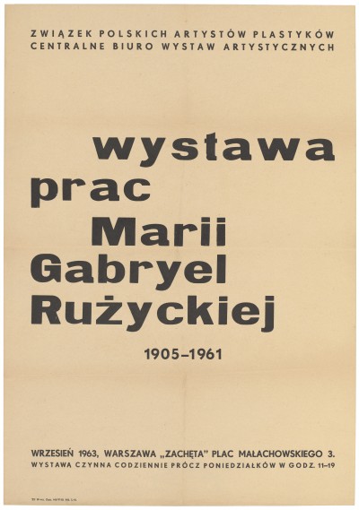 Grafika obiektu: Maria Gabryel-Rużycka (1905-1961), grafika, rysunek, akwarele