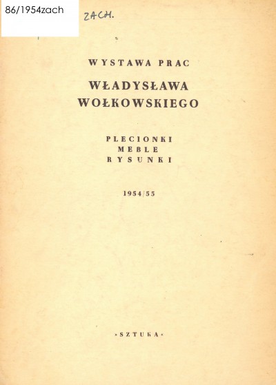 Grafika obiektu: Wystawa prac Władysława Wołkowskiego. Plecionki, meble, rysunki
