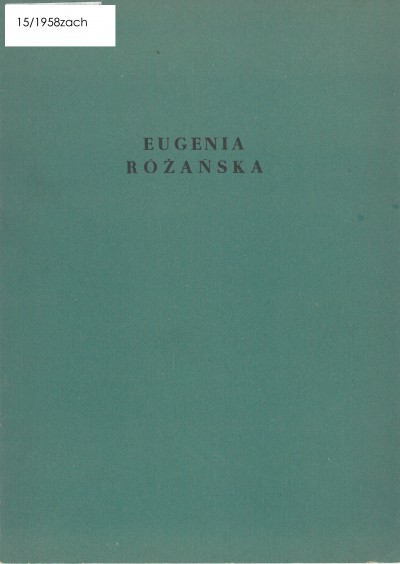 Grafika obiektu: Eugenia Różańska. Malarstwo, ilustracje, rysunki