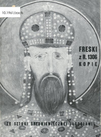 Grafika obiektu: Ze sztuki średniowiecznej Jugosławii. Kopie fresków z roku 1306 w Prizrenie. Człowiek-przyroda-przedmioty