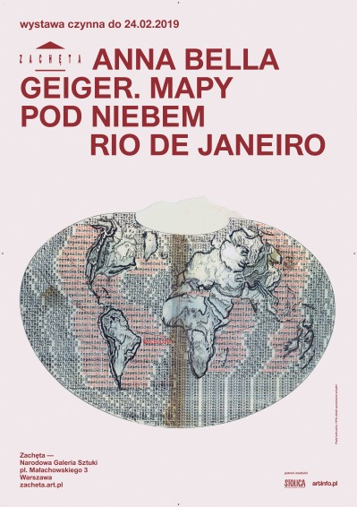 Grafika obiektu: Anna Bella Geiger. Maps under the Sky of Rio de Janeiro