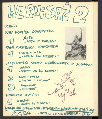 Grafika obiektu: Kronika obozu Koła Miłośników Sztuki 1974, II krajowy obóz Zachęty