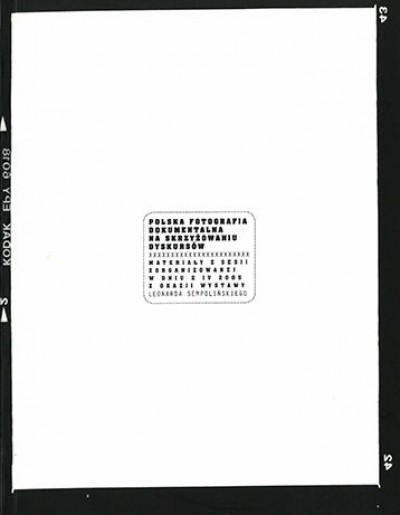 Grafika produktu: Polish Documentary Photography at the Intersection of Discourses (only in Polish)