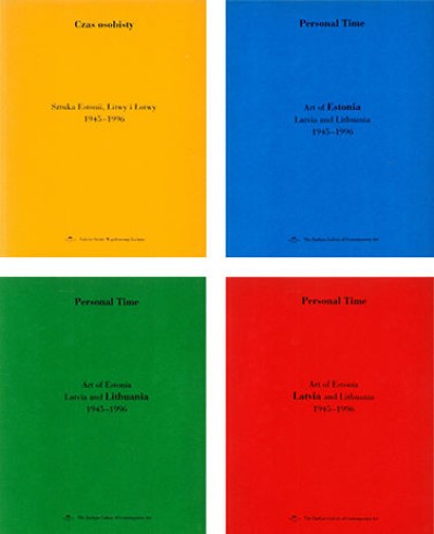 Grafika produktu: Personal time. Art of Estonia, Latvia and Lithuania 1945-1996 (only in Polish)