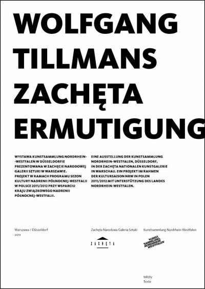Grafika produktu: Wolfgang Tillmans. Zachęta Ermutigung