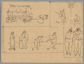 Zdjęcie pracy Sketches II, from the Mother Courage by B. Brecht series